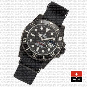 Rolex Submariner ProHunter 904L Steel DLC Black Dial NATO Strap Ceramic Bezel 40mm Swiss Replica Watch