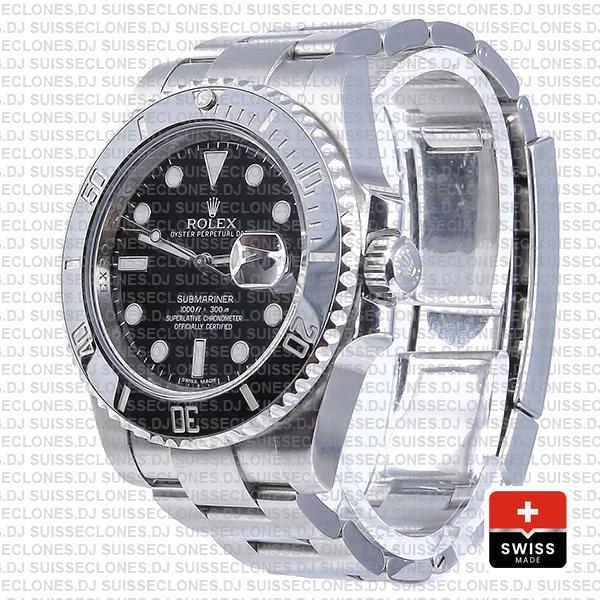 Rolex Oyster Perpetual Submariner Black Dial No Date Ceramic Bezel