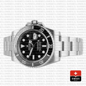 Rolex Submariner Black Dial Ceramic Bezel Watch