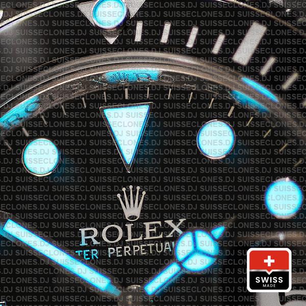 Swiss Replica Rolex Submariner Blue Lume