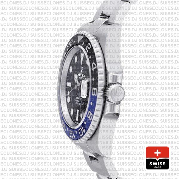 Rolex Gmt-master Ii Oyster Batman Blue/black Ceramic Bezel 904l Steel 40mm Ref.126710blnr Swiss Replica Supeclone Watch