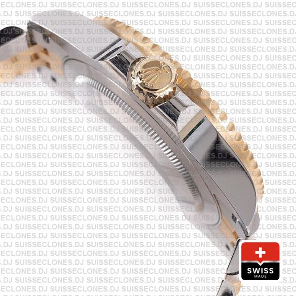Rolex Gmt-master Ii 2-tone Jubilee 18k Yellow Gold 904l Steel Black Dial Ceramic Bezel 40mm Ref:126713grnr Swiss Replica Superclone Watch