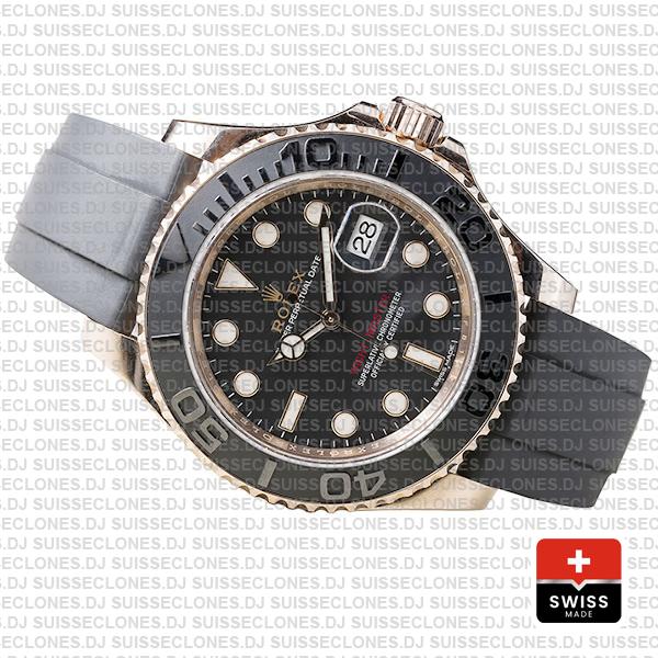 Rolex Yacht Master 116655 Everose Rubber Swiss Replica