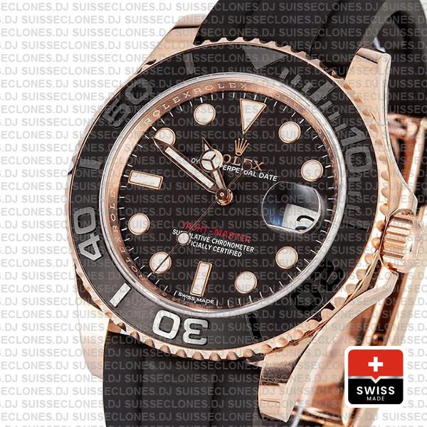 Rolex Yacht Master 116655 Everose Rubber Swiss Replica
