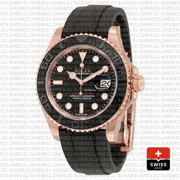 Rolex Yacht Master 116655 Everose Rubber Swiss Replica