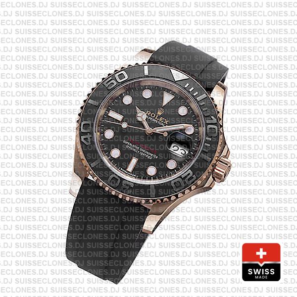 Rolex Yacht Master 116655 Everose Rubber Swiss Replica