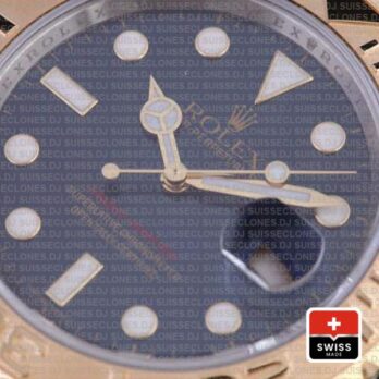 Rolex Yacht-Master 18k Yellow Gold Two-Tone, Stainless Steel in Blue Dial with Oyster Bracelet