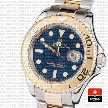Rolex Yacht Master 2 Tone Blue 40mm 16623