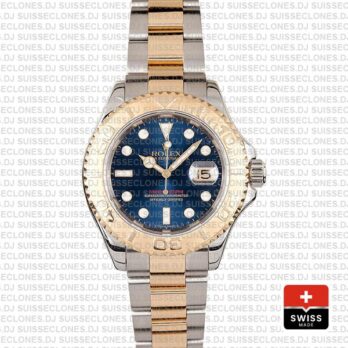 Rolex Yacht-Master Two-Tone Gold Blue Dial Swiss Replica Watch