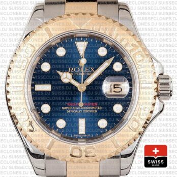 Rolex Yacht Master 2 Tone Blue 40mm 16623