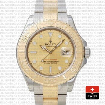 Rolex Yacht-Master Two-Tone 18k Yellow Gold Dial Swiss Replica Watch