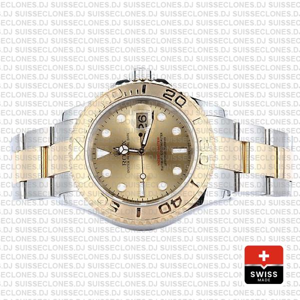 Rolex Yacht-Master Two-Tone 18k Yellow Gold Dial Swiss Replica Watch