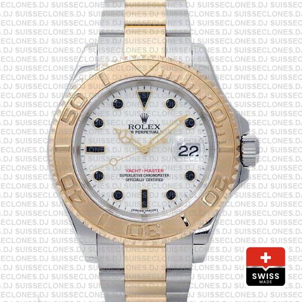 Rolex Yacht-Master Yellow Gold Two-Tone White Dial Watch