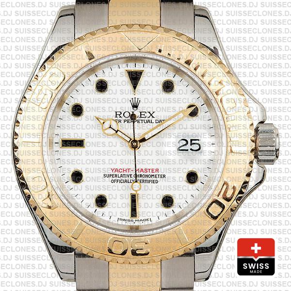 Rolex Yacht Master 2 Tone White 40mm 16623