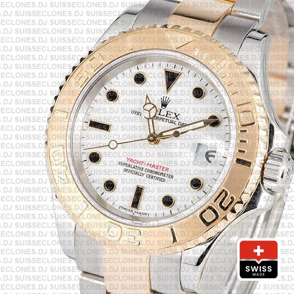 Rolex Yacht Master 2 Tone White 40mm 16623