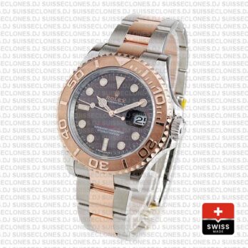 Rolex Yacht-Master 2016 18k Rose Gold Two-Tone, Chocolate Dial 40mm, 904L Steel Swiss Replica Watch