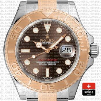 Rolex Yacht Master 2016 Rose Gold 2 Tone Chocolate 40mm 116621