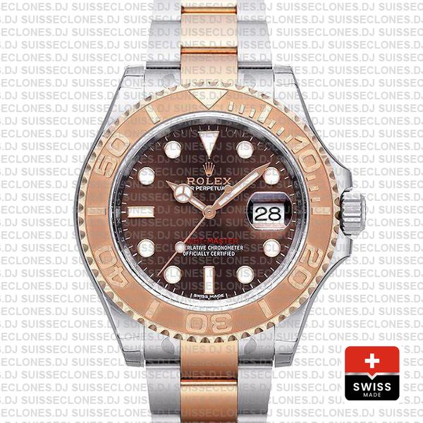 Rolex Yacht-Master Two-Tone Chocolate Dial | Replica Watch