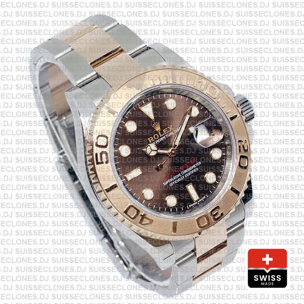 Rolex Yacht Master 2016 Rose Gold 2 Tone Chocolate 40mm 116621