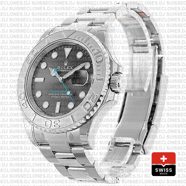 Rolex Yacht-Master 2016 Platinum Rolesium 904L Stainless Steel, Dark Rhodium Dial 40mm