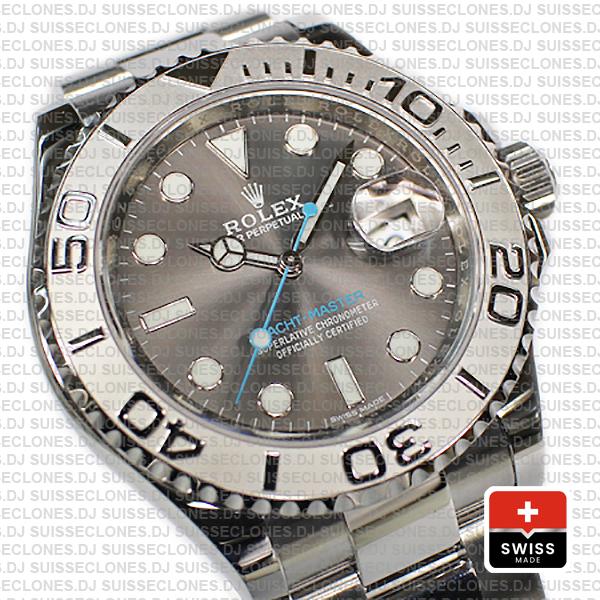 Rolex Yacht-Master 2016 Platinum Rolesium 904L Stainless Steel, Dark Rhodium Dial 40mm