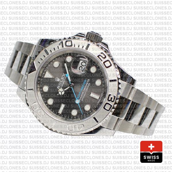 Rolex Yacht-Master 2016 Platinum Rolesium 904L Stainless Steel, Dark Rhodium Dial 40mm
