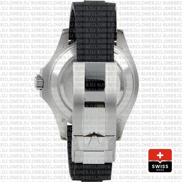 Rolex Yacht Master 42mm Rubber 18k White Gold 904l Steel Black Dial Ceramic Bezel 226659 Swiss Replica