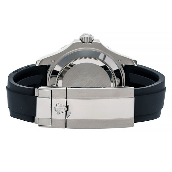 Rolex Yacht Master 42mm Rubber 18k White Gold 904l Steel Black Dial Ceramic Bezel 226659 Swiss Replica