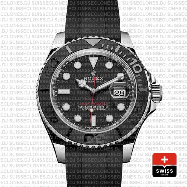 Rolex Yacht-Master Black Dial Stainless Steel | Rolex Replica