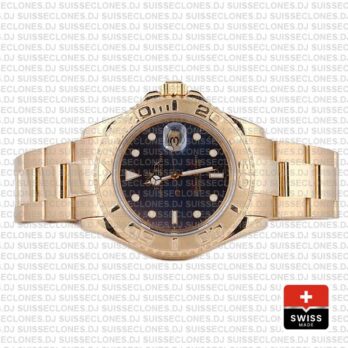 Rolex Yacht-Master Gold Blue Dial 40mm Swiss Replica Watch