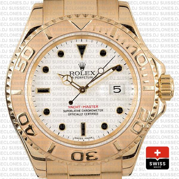 Rolex Yacht Master Gold White 40mm 16628