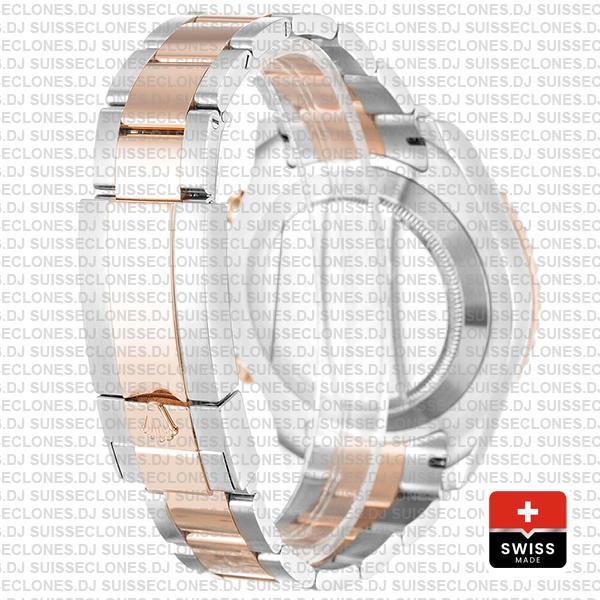 Rolex Yacht-Master II 18k Rose Gold Two-Tone White Dial 44mm with Blue Ceramic Bezel & Steel Oyster Bracelet