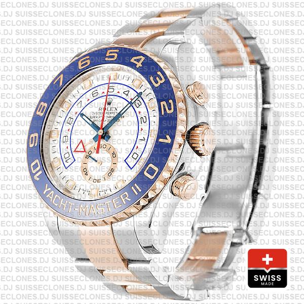 Rolex Yacht Master Ii 2 Tone White Dial 44mm 116681
