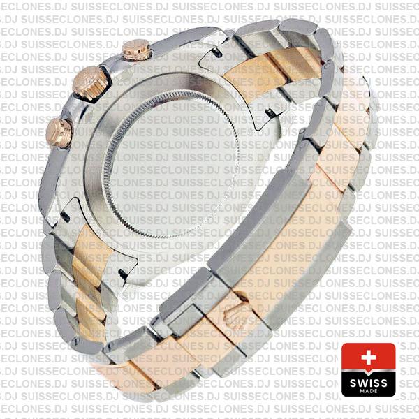 Rolex Yacht-Master II 18k Rose Gold Two-Tone White Dial 44mm with Blue Ceramic Bezel & Steel Oyster Bracelet