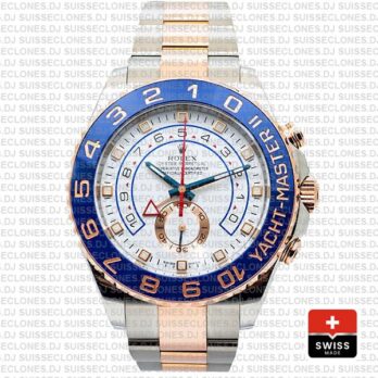 Rolex Yacht-Master II Gold Two-Tone White Dial Rolex Replica Watch
