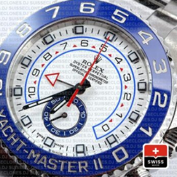 Rolex Yacht Master Ii Steel White Dial 44mm 116680