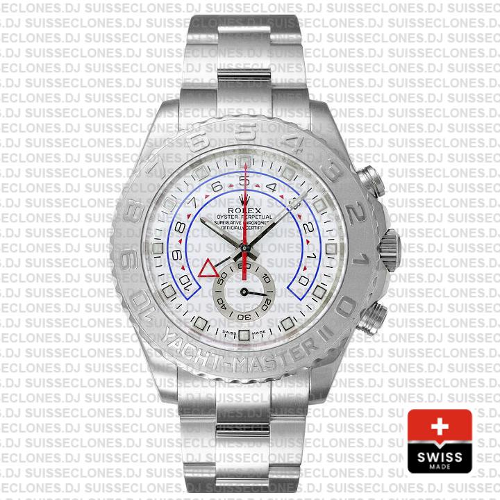 Rolex Yacht-Master II Platinum 44mm White Gold Replica Watch
