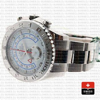 Rolex Yacht-Master II 18k White Gold Stainless Steel White Dial 44mm with Oyster Bracelet
