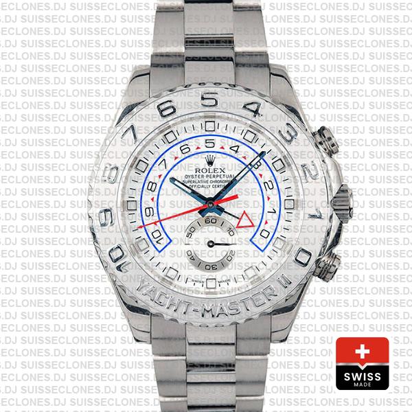 Rolex Yacht-Master II Platinum 44mm White Gold Replica Watch