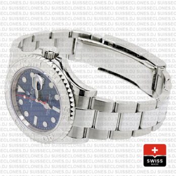 Rolex Yacht-Master Platinum 904L Stainless Steel Blue Dial 40mm with Oyster Bracelet