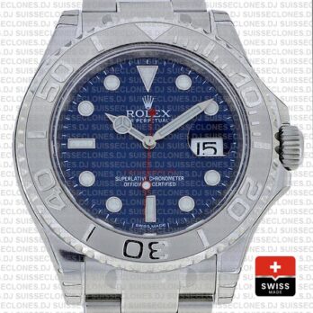 Rolex Yacht-Master Blue Dial Stainless Steel Rolex Replica Watch