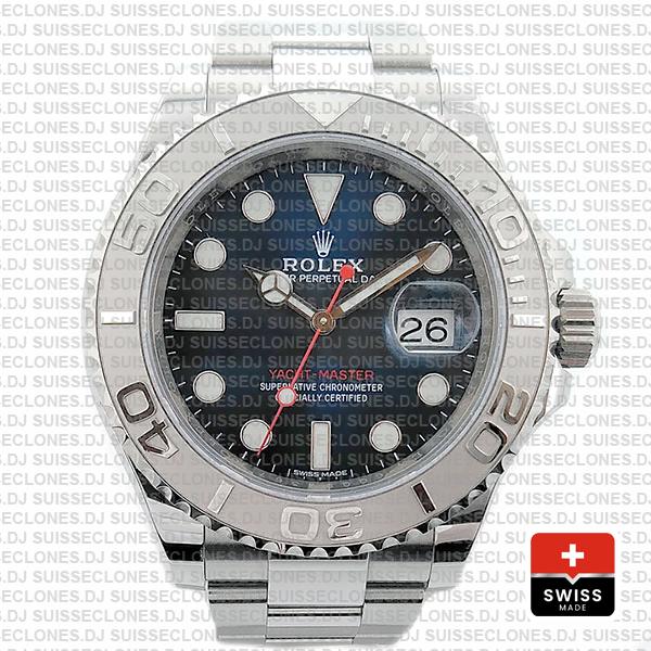 Rolex Yacht-Master Blue Dial Stainless Steel Rolex Replica Watch