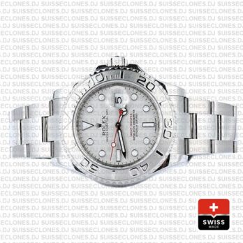 Rolex Yacht-Master II 904L Stainless Steel Platinum Silver Dial with 904L Steel Oyster Bracelet