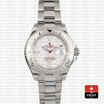Rolex Yacht-Master II Silver Dial 40mm Platinum Replica Watch