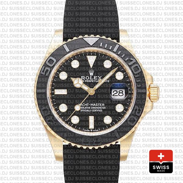 Rolexreplica Rolex Yacht Master Gold Ceramic 42mm Swiss Made Replica 226658