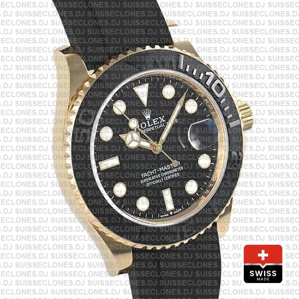 Rolexreplica Rolex Yacht Master Gold Ceramic 42mm Swiss Made Replica 226658