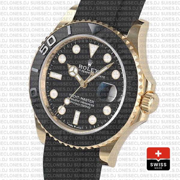 Rolexreplica Rolex Yacht Master Gold Ceramic 42mm Swiss Made Replica 226658